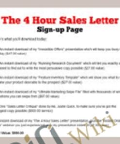 4 Hour Sales Letter - Justin Quick