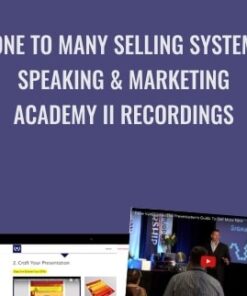 One To Many Selling System, Speaking & Marketing Academy II Recordings - Dave VanHoose