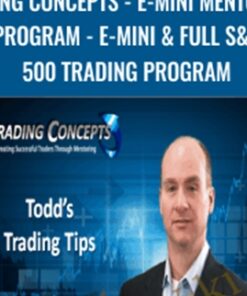 Trading Concepts - E-Mini Mentoring Program - E-Mini & Full S&P 500 Trading Program- Todd Mitchell
