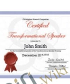 Transformational Speaker Certification – Chris Howard