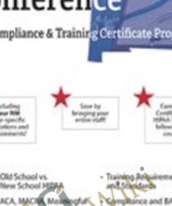 Two-Day HIPAA Conference: Compliance and Training Certificate Program - Joseph Borich III