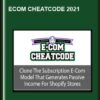 eCom Cheatcode 2021 - Adrian Morrison