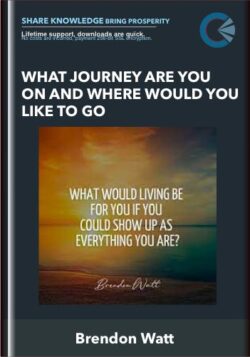 What Journey Are You On and Where Would You Like to Go - Brendon Watt