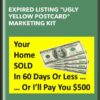 Expired Listing "Ugly Yellow Postcard" Marketing Kit - Mike Cerrone