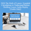 [Audio] The Missouribar - 2020 The Math of Leases: Essential Calculations to Understand Before Drafting Leases Audio Replay