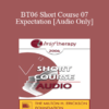 [Audio Only] BT06 Short Course 07 - Expectation: The Principles and Practice of Very Brief Therapy - Rubin Battino