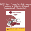 [Audio Only] BT06 Short Course 26 - Ericksonian Principles in Effective Clinical Supervision: Teaching Therapy from the Inside Out - David Barnum