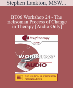 [Audio Only] BT06 Workshop 24 - The Ericksonian Process of Change in Therapy: The Basic Foot Print - Stephen Lankton