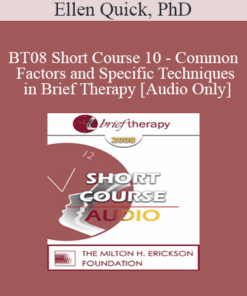 [Audio Only] BT08 Short Course 10 - Common Factors and Specific Techniques in Brief Therapy: A Solution-Focused Perspective - Ellen Quick