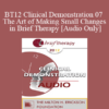 [Audio] BT12 Clinical Demonstration 07 - The Art of Making Small Changes in Brief Therapy - Bill O’Hanlon