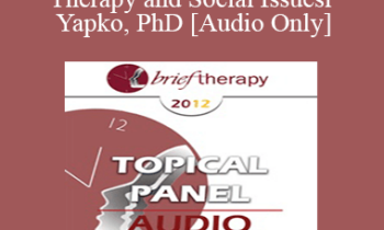 [Audio] BT12 Topical Panel 03 - Therapy and Social Issues - Jeffrey Kottler