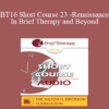 [Audio] BT16 Short Course 23 - Renaissance In Brief Therapy and Beyond: Exploring Intersections of Possibility - Bob Bertolino