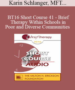 [Audio] BT16 Short Course 41 - Brief Therapy Within Schools in Poor and Diverse Communities - Karin Schlanger