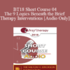 [Audio] BT18 Short Course 04 - The 9 Logics Beneath the Brief Therapy Interventions - Flavio Cannistra