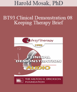 [Audio] BT93 Clinical Demonstration 08 - Keeping Therapy Brief: The Use of Early Recollections - Harold Mosak