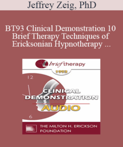 [Audio] BT93 Clinical Demonstration 10 - Brief Therapy Techniques of Ericksonian Hypnotherapy - Jeffrey Zeig
