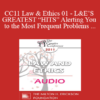 [Audio] CC11 Law & Ethics 01 - L&E’S GREATEST “HITS” Alerting You to the Most Frequent Problems for Mental Health Professionals - Part 1 - Steven Frankel