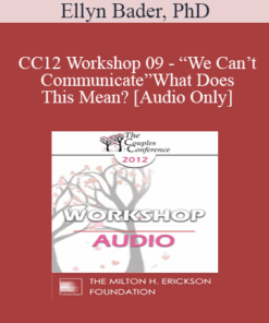 [Audio] CC12 Workshop 09 - “We Can’t Communicate” What Does This Mean? - Ellyn Bader