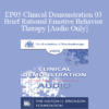 [Audio] EP05 Clinical Demonstration 03 - Brief Rational Emotive Behavior Therapy - Albert Ellis