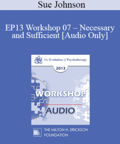 [Audio] EP13 Workshop 07 - Necessary and Sufficient: The Key Elements of Lasting Change in Couple Therapy - Sue Johnson