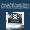 [Audio] Sarah Bohr - Keep Up With Recent Changes in the HALLEX Addressing Key Procedural Issues (Audio Only)