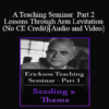 [Audio and Video] A Teaching Seminar with Milton Erickson Part 2 - Lessons Through Arm Levitation (No CE Credit)