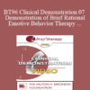 BT96 Clinical Demonstration 07 - Demonstration of Brief Rational Emotive Behavior Therapy - Albert Ellis