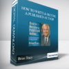 Brian Tracy – How To Write And Become A Published Author