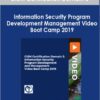 CISM Certification Domain 3: Information Security Program Development and Management Video Boot Camp 2019