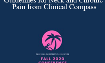 Dr. Wayne M Whalen DC, David J Paris - Update on Clinical Best Practices Guidelines for Neck and Chronic Pain from Clinical Compass | Speakers: Wayne Whalen DC & Dave Paris DC