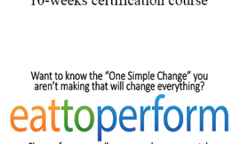 EatToPerform (ETP) - 10 weeks certification course