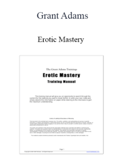 Grant Adams - Erotic Mastery