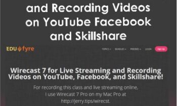 Jerry Banfield with EDUfyre - Wirecast 7 for Live Streaming and Recording Videos on YouTube