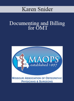 Karen Snider - Documenting and Billing for OMT