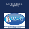 Karen Snider - Low Back Pain in Pregnancy