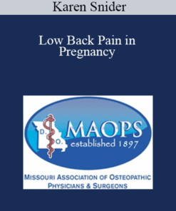 Karen Snider - Low Back Pain in Pregnancy