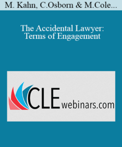 Michael Kahn, Chris Osborn, ReelTime CLE, Marshall Cole, Amanda Moghaddam - The Accidental Lawyer: Terms of Engagement