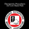 Robert J. Mendez - Therapeutic Procedures for Low Back Pain