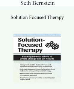 Seth Bernstein - Solution Focused Therapy: Building on What Works to Create Change and Get Results