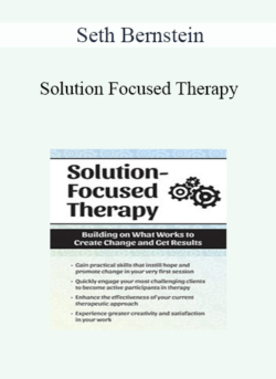 Seth Bernstein - Solution Focused Therapy: Building on What Works to Create Change and Get Results