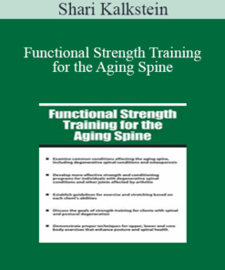 Shari Kalkstein - Functional Strength Training for the Aging Spine