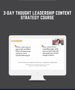 3 - Day Thought Leadership Content Strategy Course  -  Regina Anaejionu