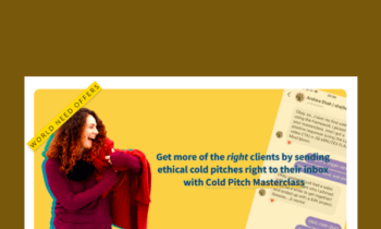 Cold Pitch Masterclass + Cold Pitch Playbook  -  Bree Weber