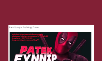 Psychology Course  -  Patek Fynnip