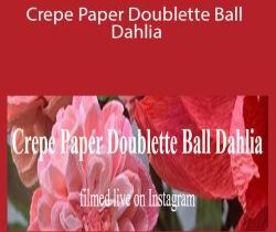 Amity Katharine Libby – Crepe Paper Doublette Ball Dahlia
