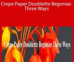 Amity Katharine Libby – Crepe Paper Doublette Begonias Three Ways