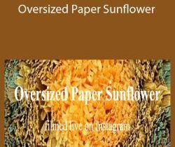 Amity Katharine Libby – Oversized Paper Sunflower