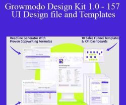 Growmodo Design Kit 1.0 – 157 UI Design file and Templates