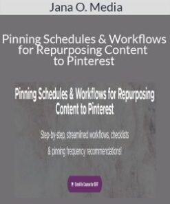 Jana O. Media – Pinning Schedules & Workflows for Repurposing Content to Pinterest