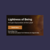 Lightness of Being Series With LB-LOB-EV